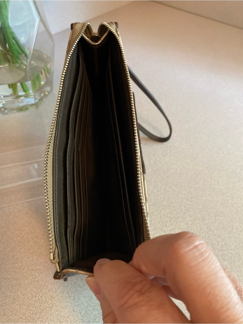 Coach Ashley Signature Zippy Wristlet - Picture 5 of 13